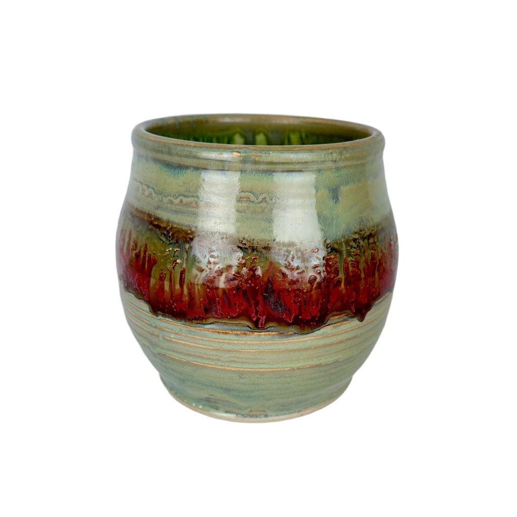 Mint/ Copper Drip Pot