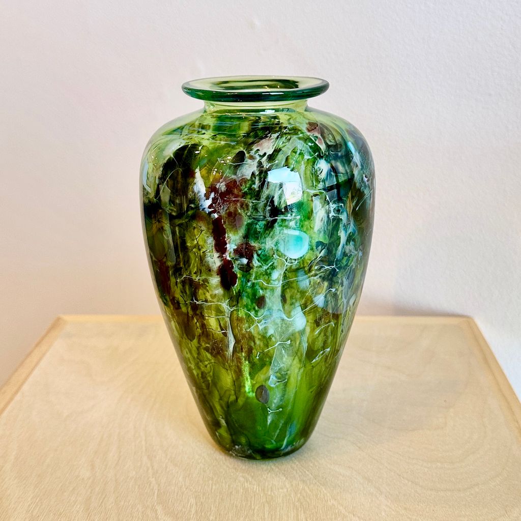 Green Agate Vase