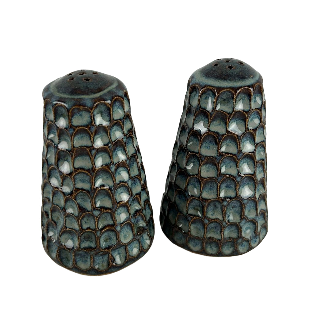 Carved Salt and Pepper Set