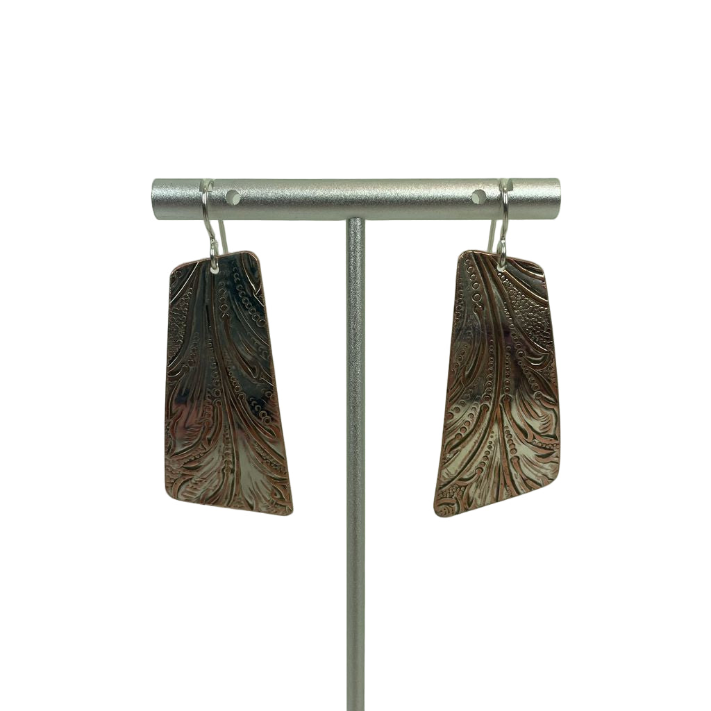 Silver Plate Earrings Large No. 1