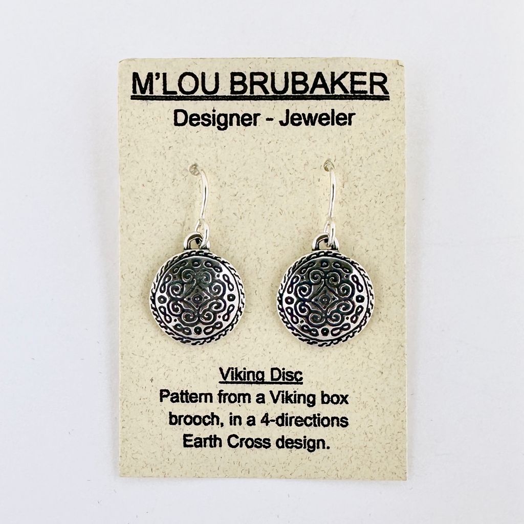 Viking Disk Earrings #504