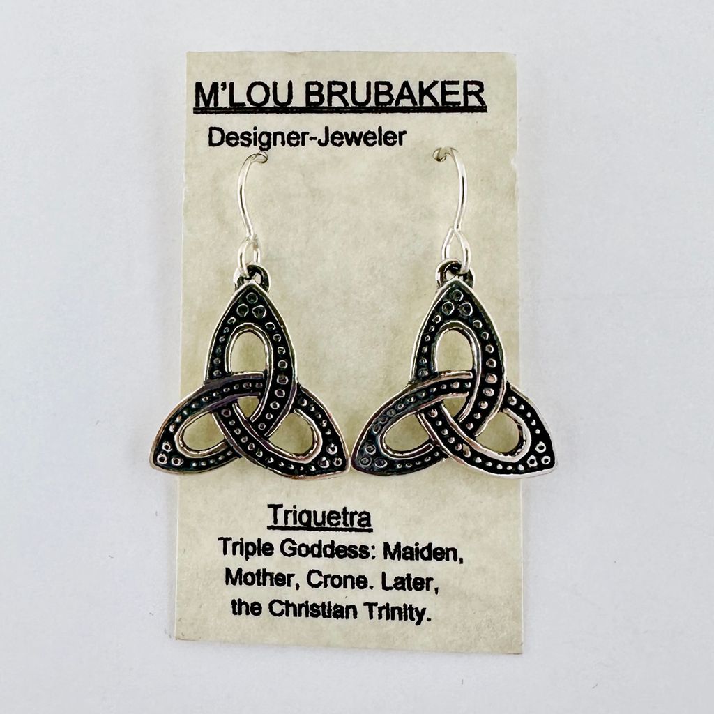 485 Medium Triquetra Earrings