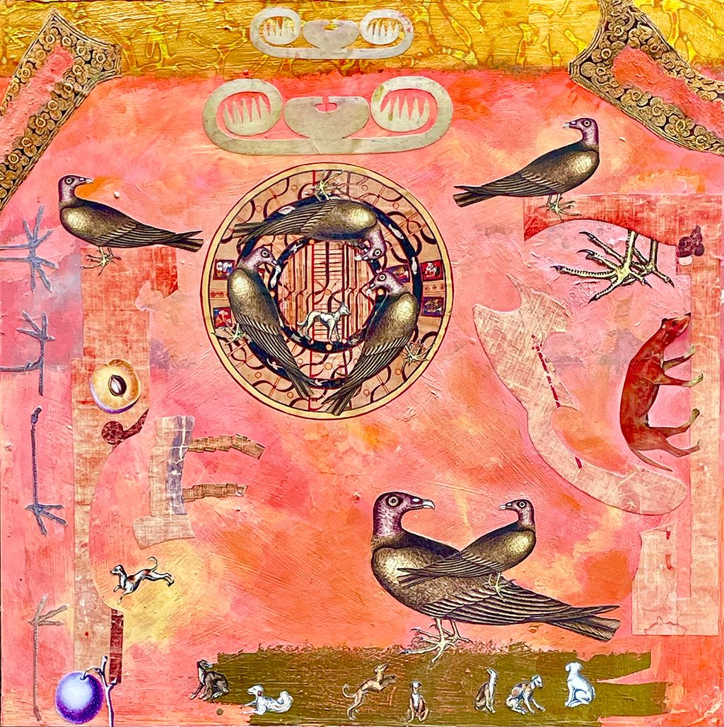 Buzzards Surveil Living Kingdom while Dogs Protect the Land