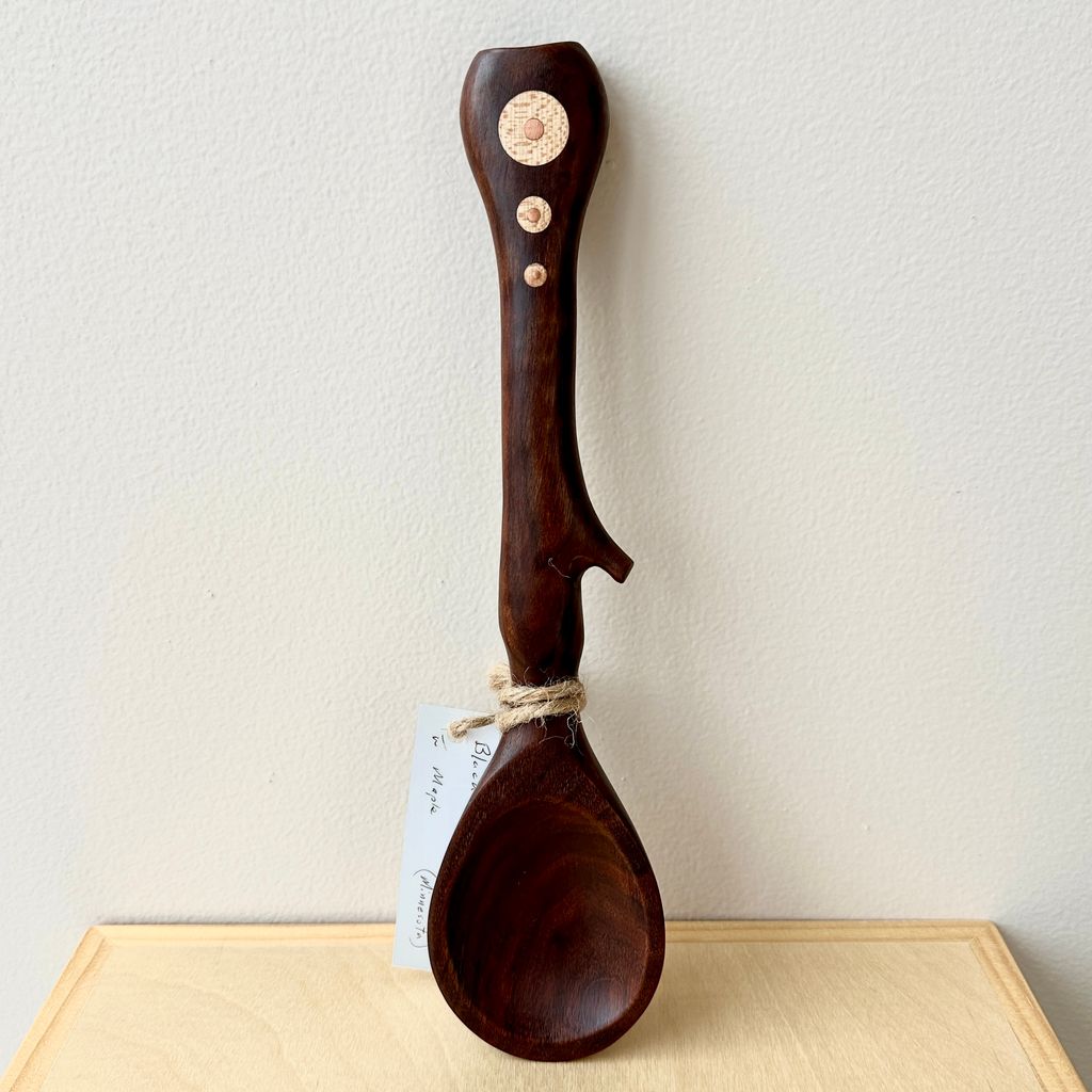 Black Walnut & Maple Spoon