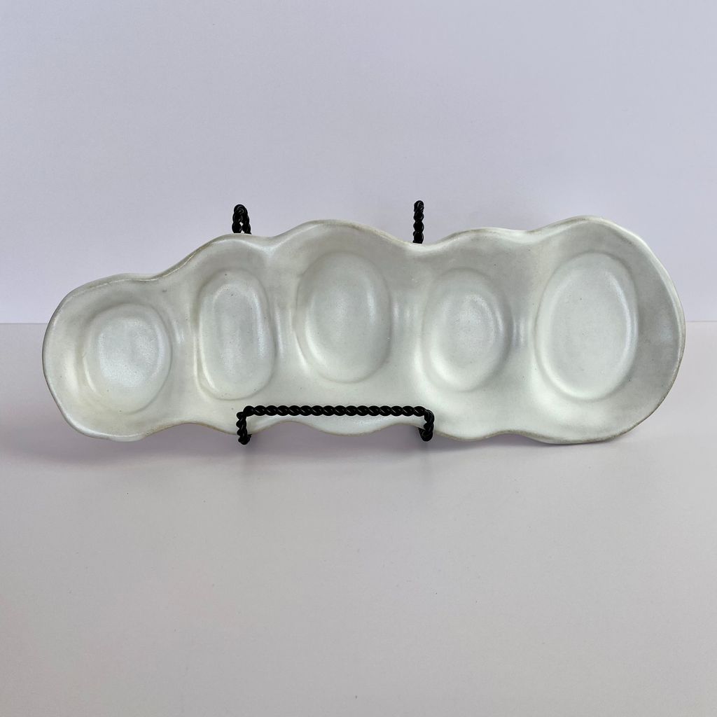 White Olive Dish KG