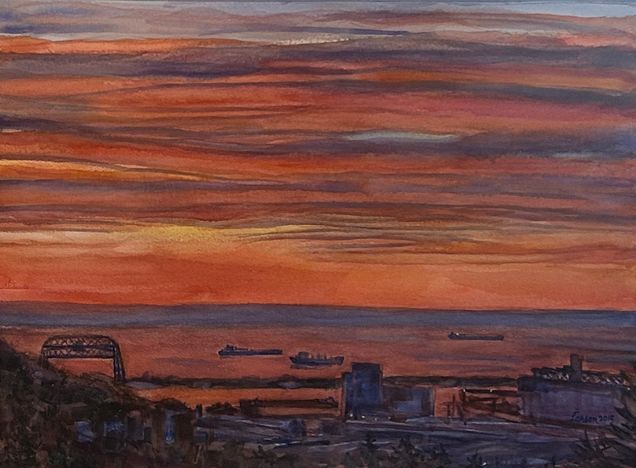 Sunrise Over Western Lake Superior
