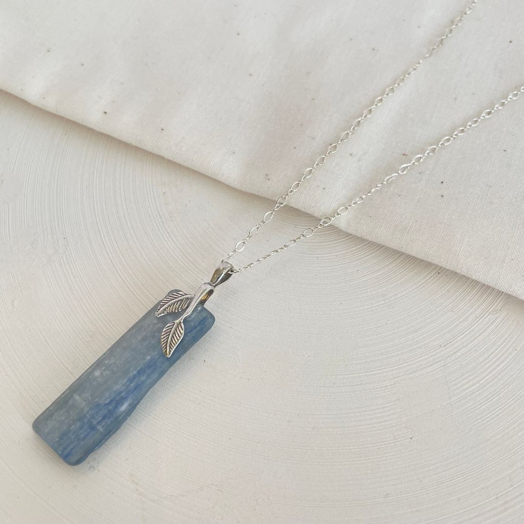 Kyanite and Leaf Detail Necklace