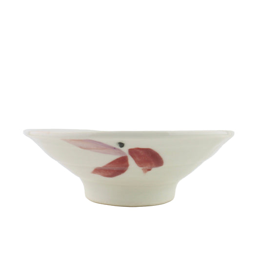 Large Red Flower Bowl by HC