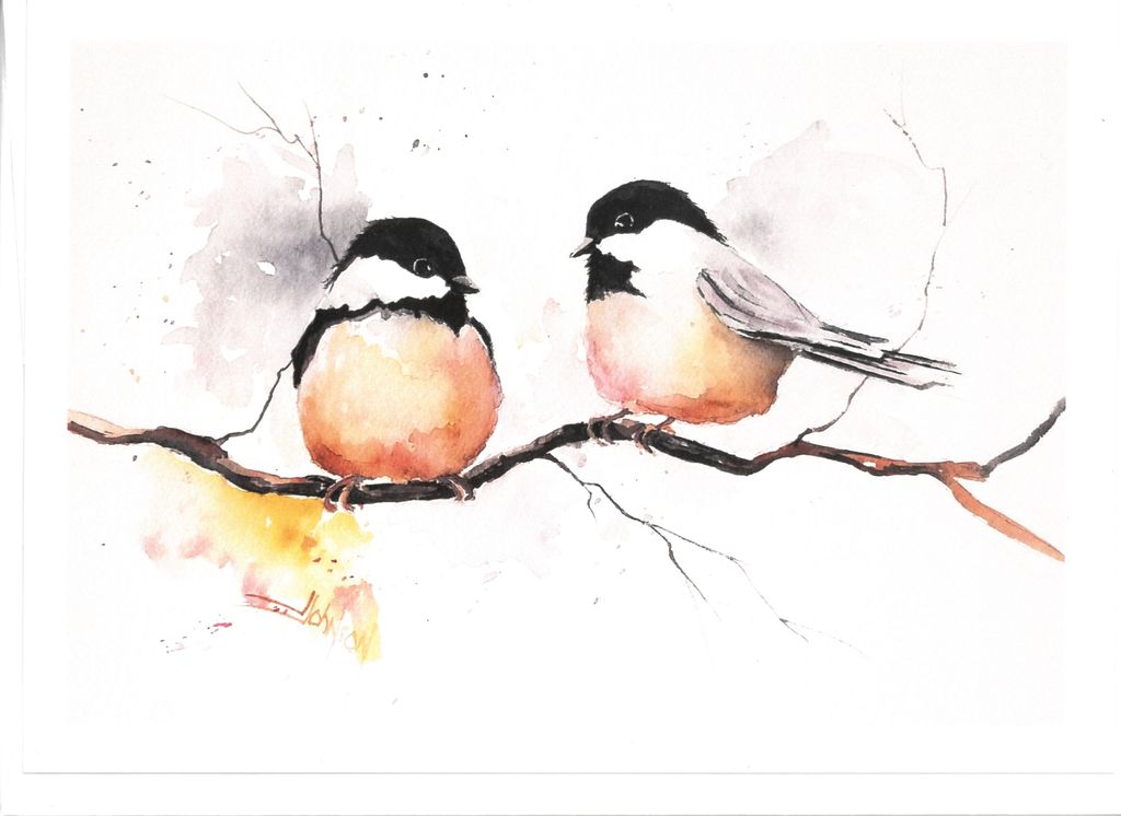 Chickadees card