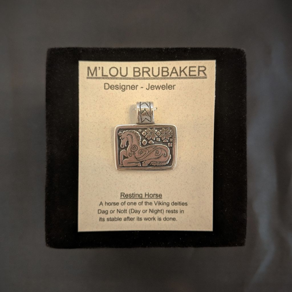 Sm. Resting Horse Pendant