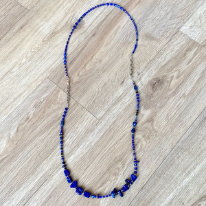 Royal Blue Lapis Necklace - 40"