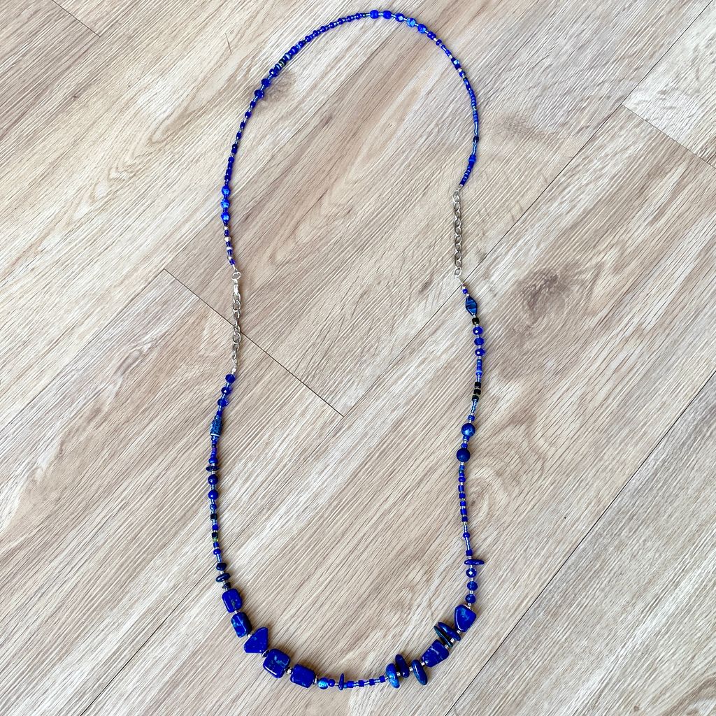 Royal Blue Lapis Necklace - 40