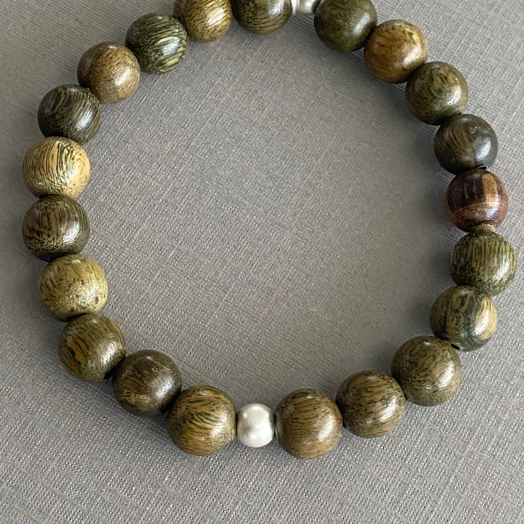 Sandalwood + Sterling Bracelet