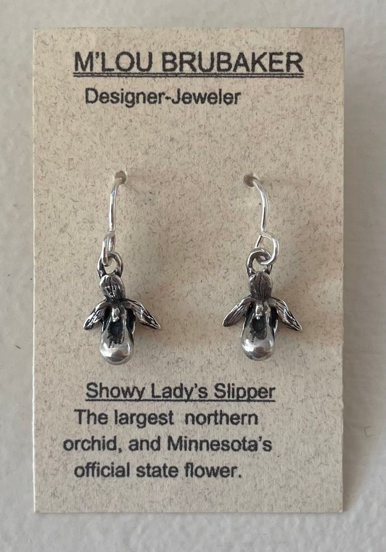 Ladyslipper Charm Earrings