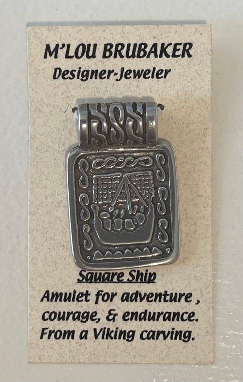 Lg. Square Ship Pendant