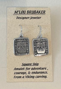 Square Ship Earrings