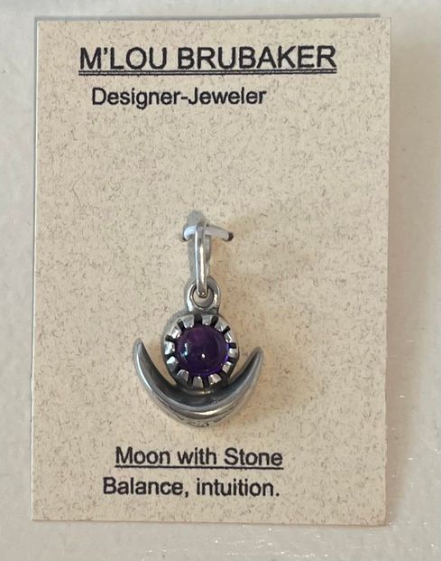 Moon with Amethyst