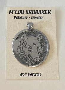 Wolf Head Pendant