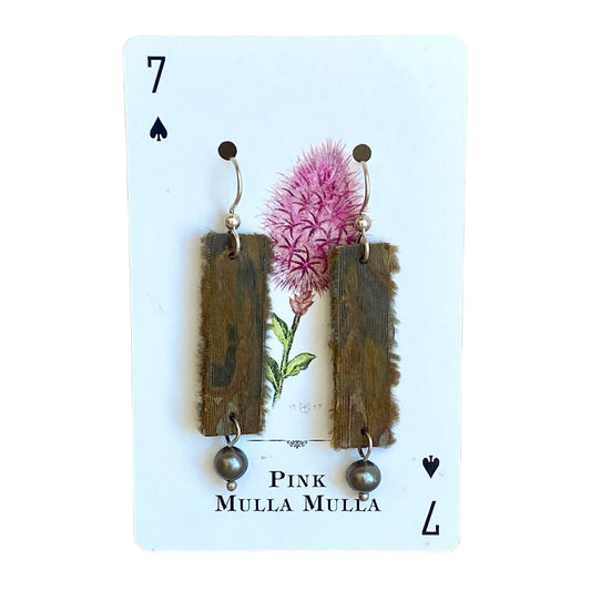 Sterling Silver Silk Earring w/ Pearl