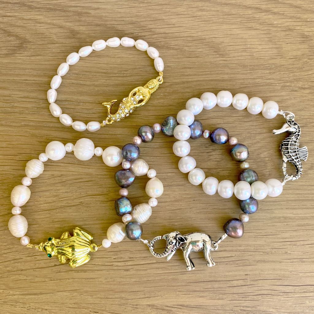 Pearl and Charm Bracelet - Assorted