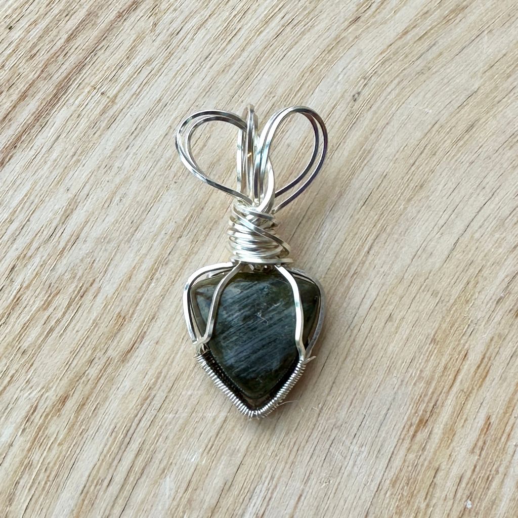 Labradorite Wire Wrapped Pendant