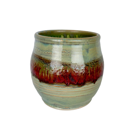 Mint/ Copper Drip Pot