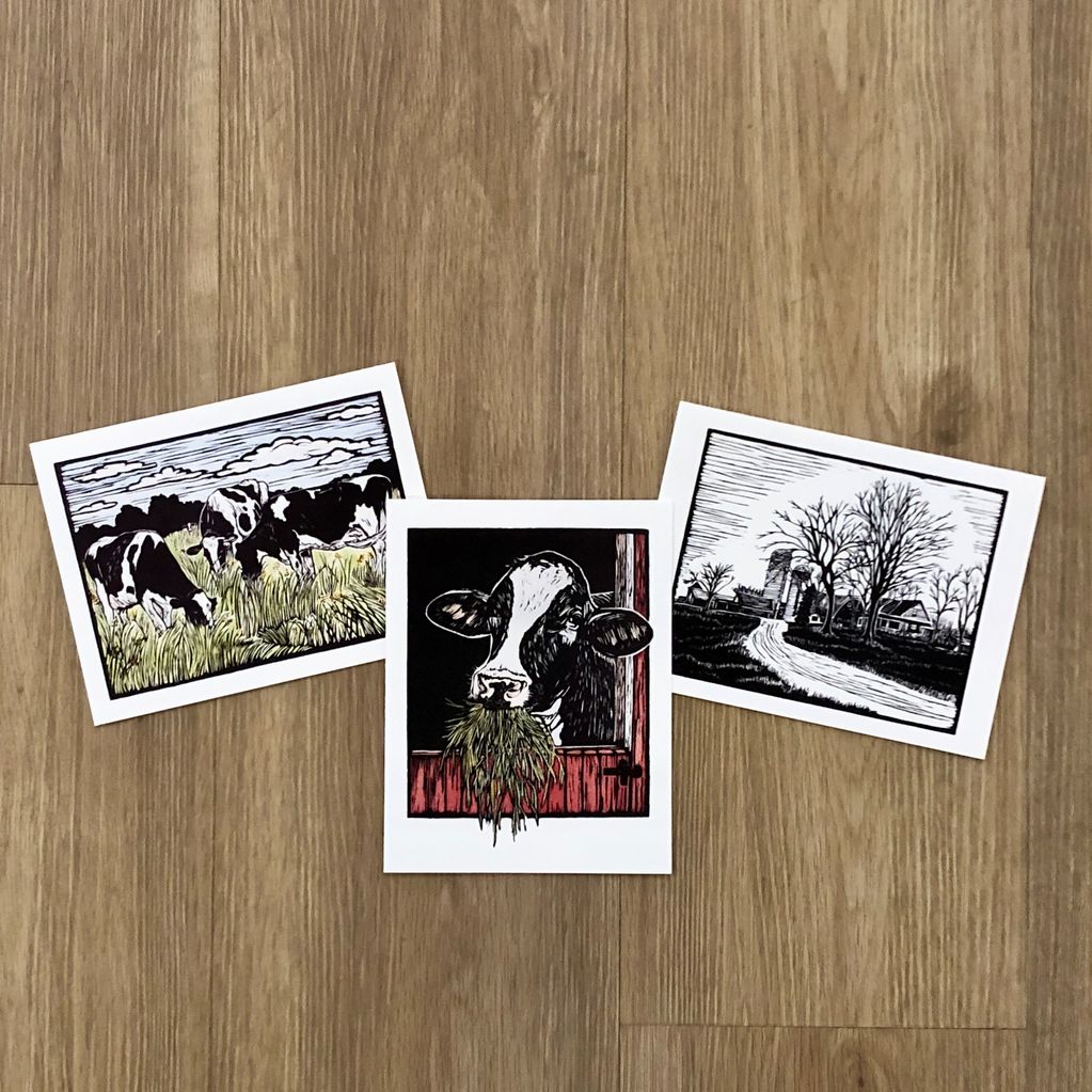 On the Farm - Set of 6 Assorted Cards