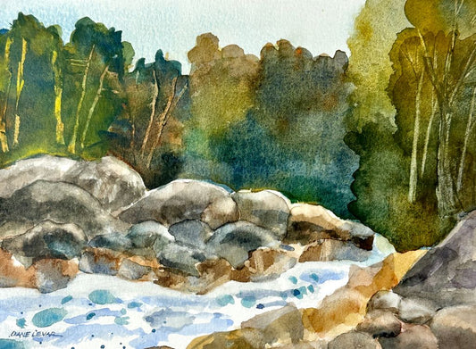 Wandering River - Cradled Panel