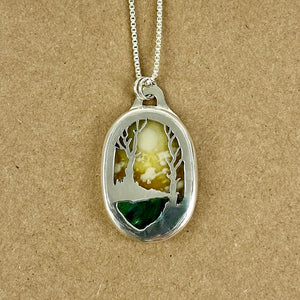 220-541 Sterling Resin Pendant