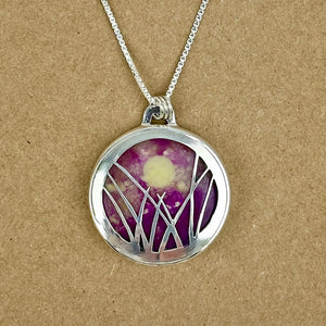 220-543 Sterling Resin Pendant