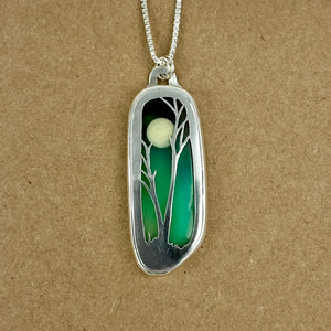 220-544 Sterling Resin Pendant