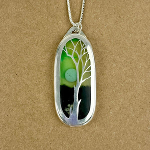 220-547 Sterling Resin Pendant