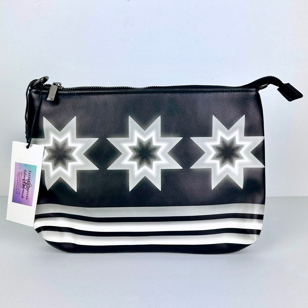 HK Star Purse- Black/White