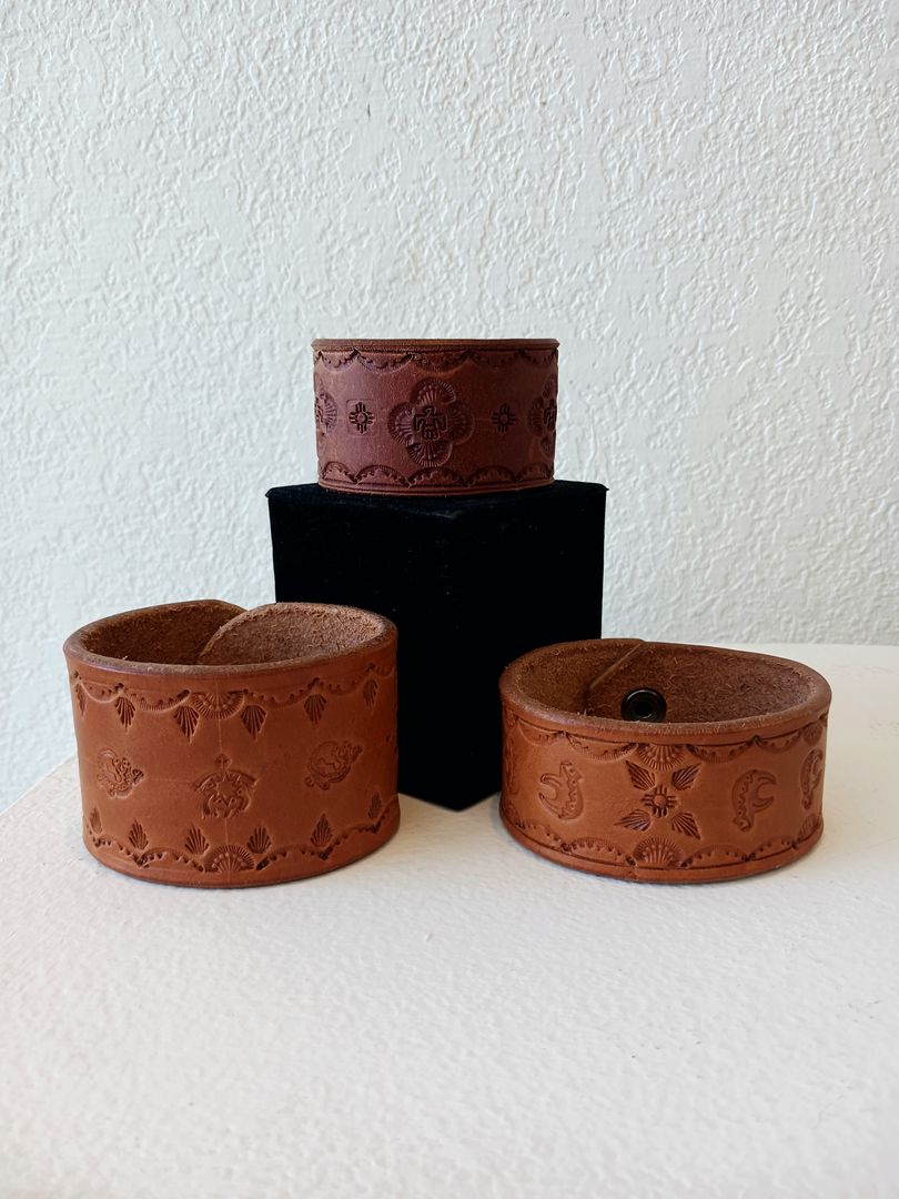 Leather Stamped Cuff - Assorted