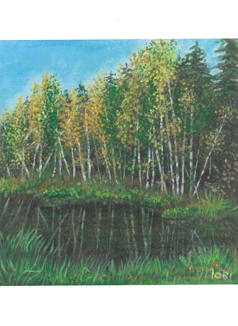 Fall Pond Card