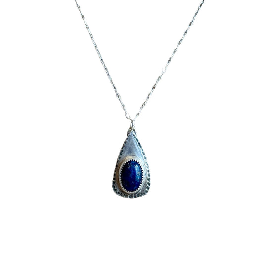 Lapis Triangle Necklace