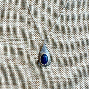 Lapis Triangle Necklace