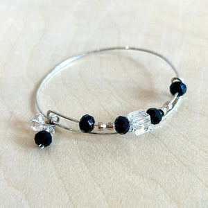 Silver and Black Bracelet