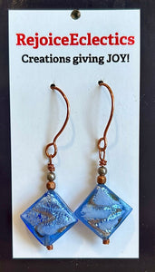 Elsa Blue Copper Earrings