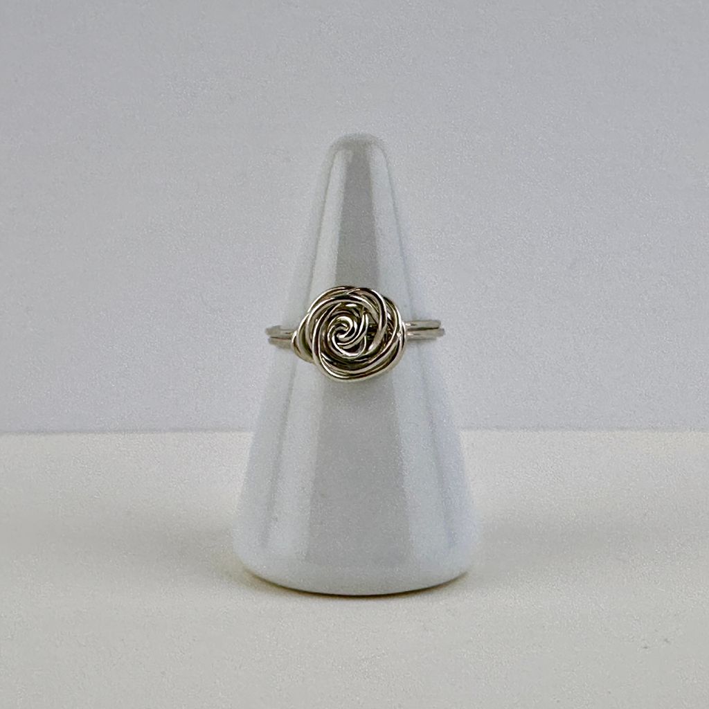 Silver Rose Ring