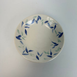 Bowl- Blue Leaves