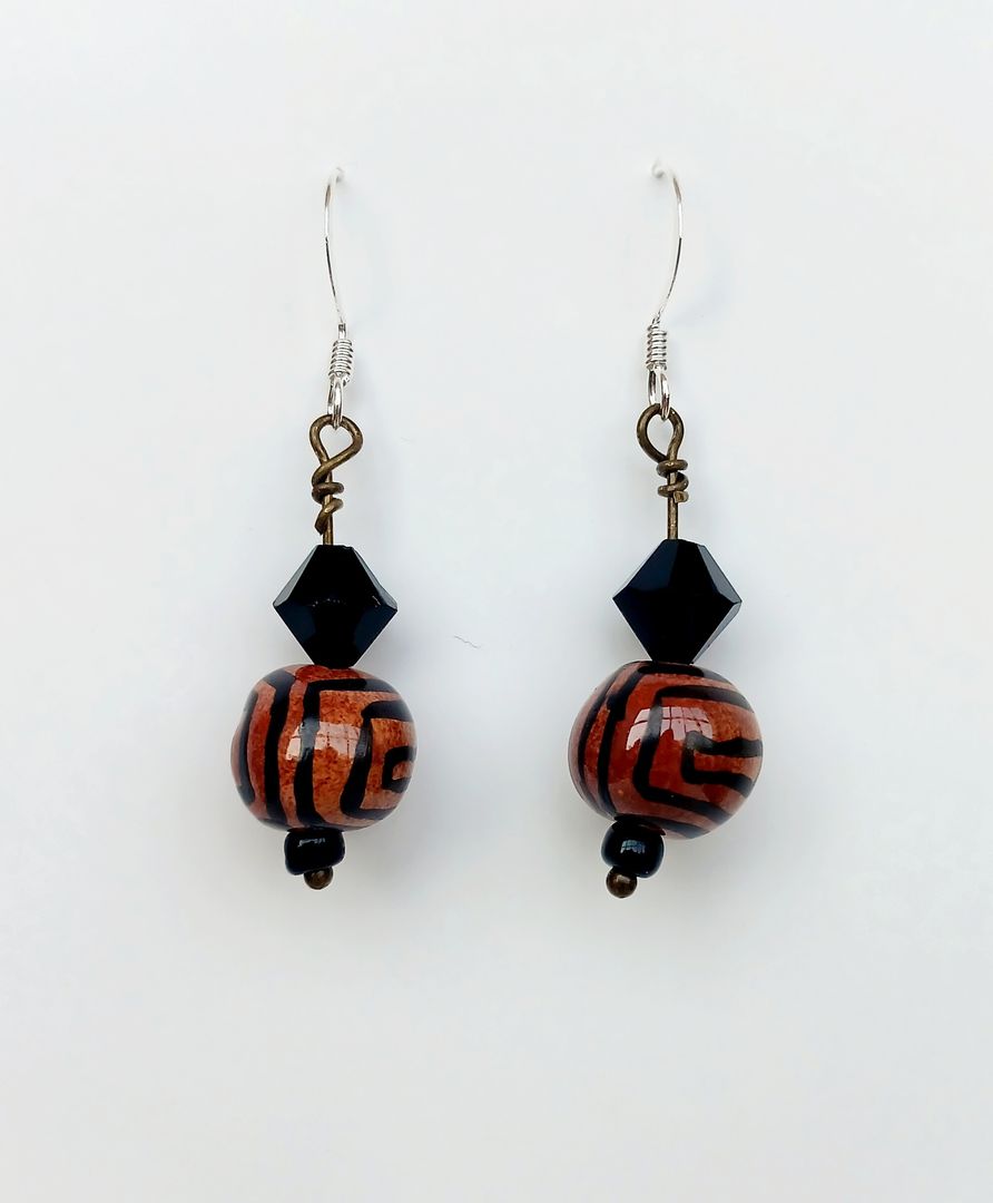 Kazuri Bead Earrings