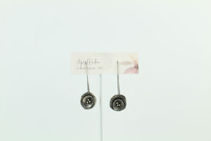 Sterling Silver Concave Earrings