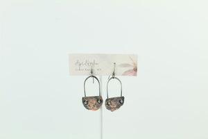 Copper and Sterling Silver Earrings