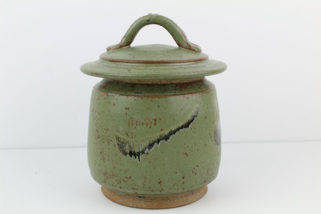 Stamped Covered Jar 1