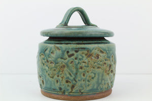 Stamped Covered Jar 2