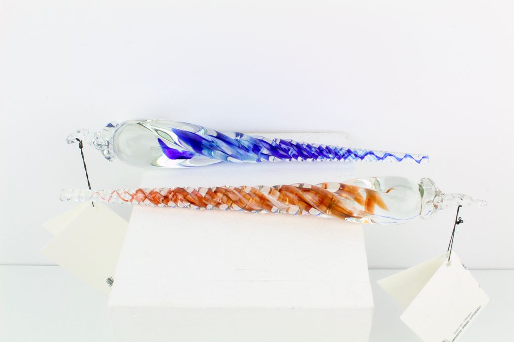 Glass Icicle Ornament