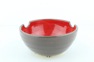 Noodle Bowl Gray Red