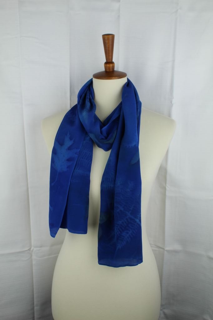 Royal Blue Silk Scarf