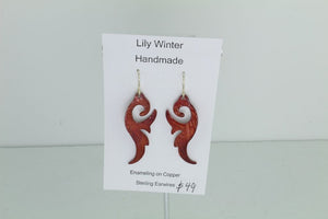 Cooper Enamel Earring